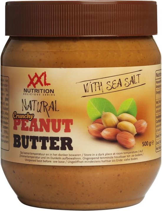 Natural Peanut Butter 500gr XXL Nutrition – TeamWinnelinckx